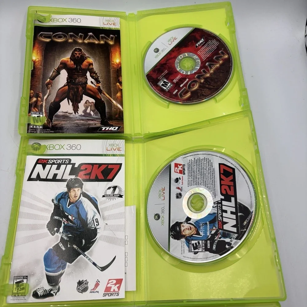 Xbox 360 games Amped 3 NHL 2k7 Conan